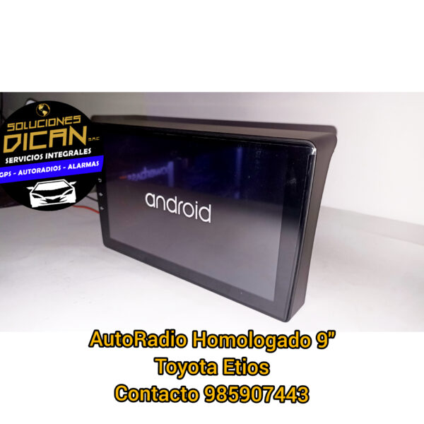 Autoradio homologado 9" toyota etios