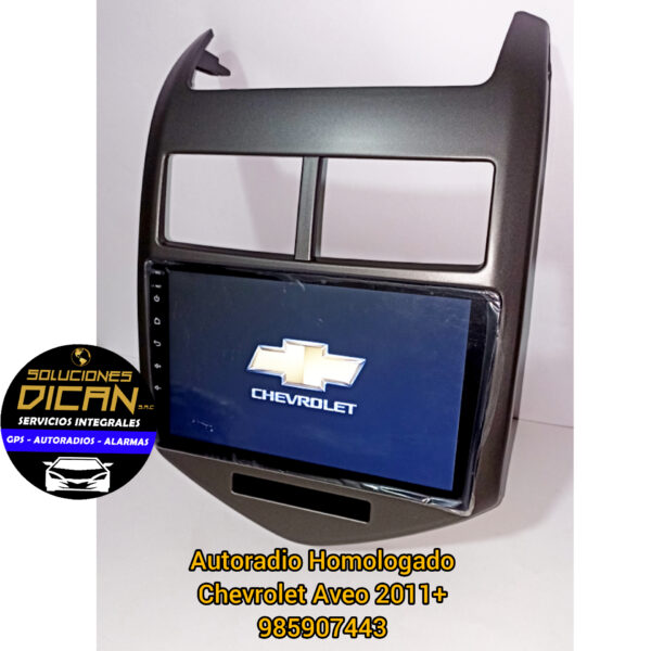 Autoradio homologado chevrolet aveo 2011+