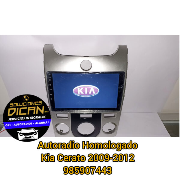 Autoradio 9" homologado kia cerato 2009-2012