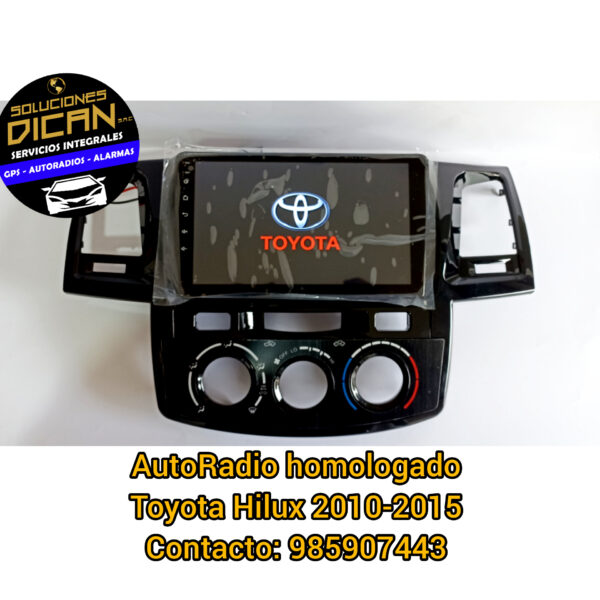 Autoradio homologado toyota hilux 2010-2015