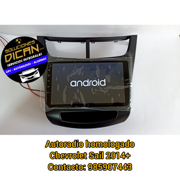 Autoradio hoologado chevrolet Sail 2014+