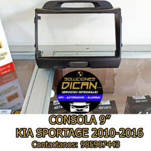 Consola 9" kia sportage 2010-2016