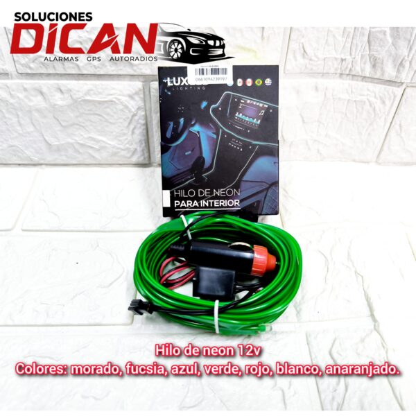 Hilo de neon 12V - Verde