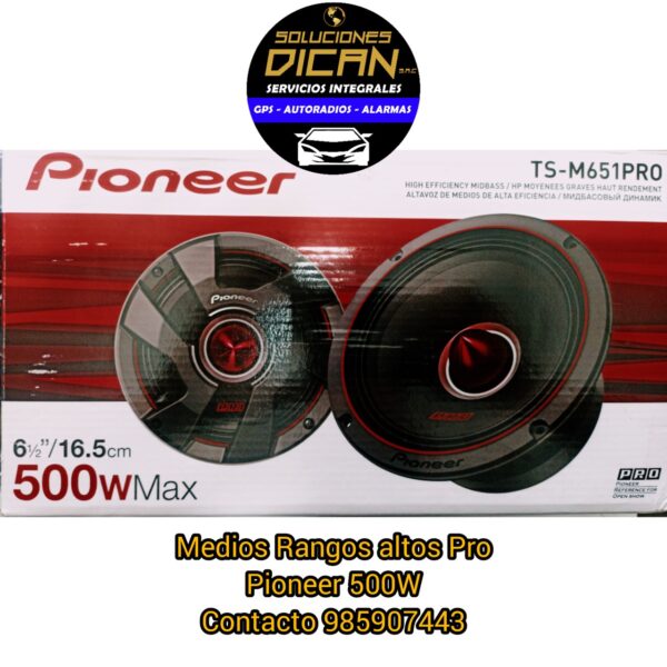 Medios Rangos Altos pro Pioneer 500W de tamaño grande