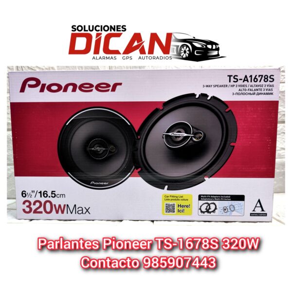 Parlantes Pioneer TS-1678S 320W de tamaño grande