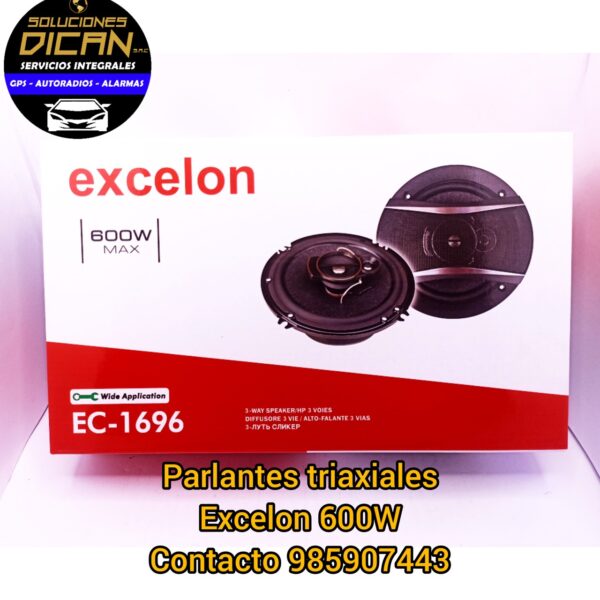 Parlantes Triaxiales Excelon 600W de tamaño grande