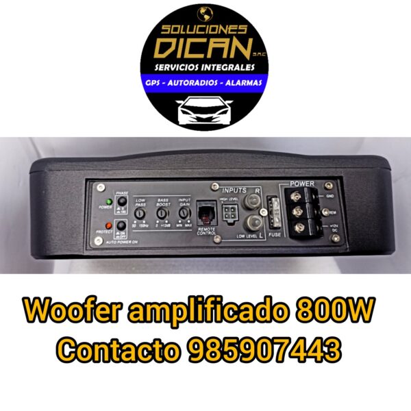 Woofer Amplñificado 800W de tamaño grande