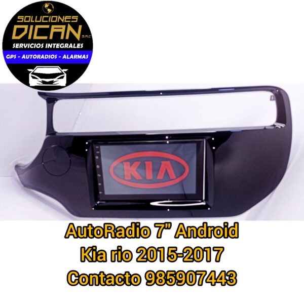 autoradio 7" android kia rio 2015-2017