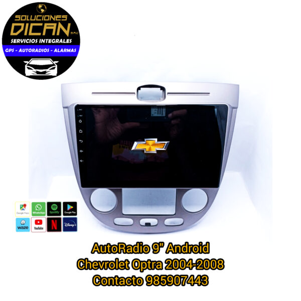 autoradio 9" android chevrolet optra 2004-2008