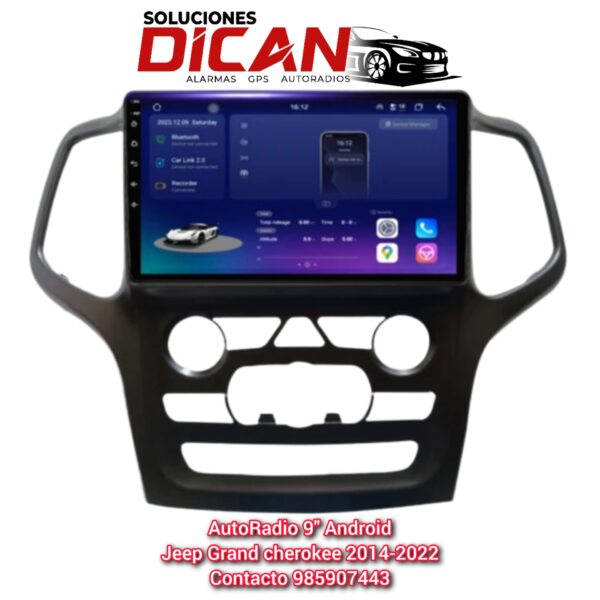 autoradio 9" android jeep frand cherokee 2014-2022