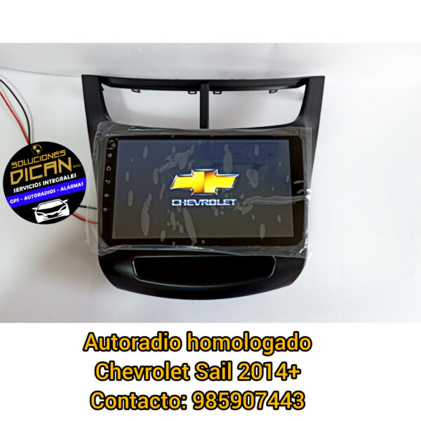 autoradio homologado chevrolet sail 2014+